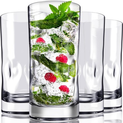 Unbreakable Plastic Drinking Glasses 17 oz | Dishwasher Safe Shatterproof 100...