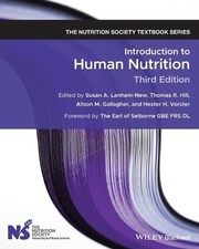 Introduction to Human Nutrition 3rd Edition by Susan A. Lanham-New (English) Pap