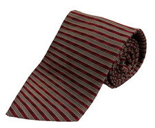 Kenneth Cole Mens Formal Necktie 59"Lx4"W Red/Beige Neck Tie