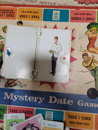 1965 Mystery Date Brettspiel Original von Milton Bradley Kartonschaden - Bild 7 von 11