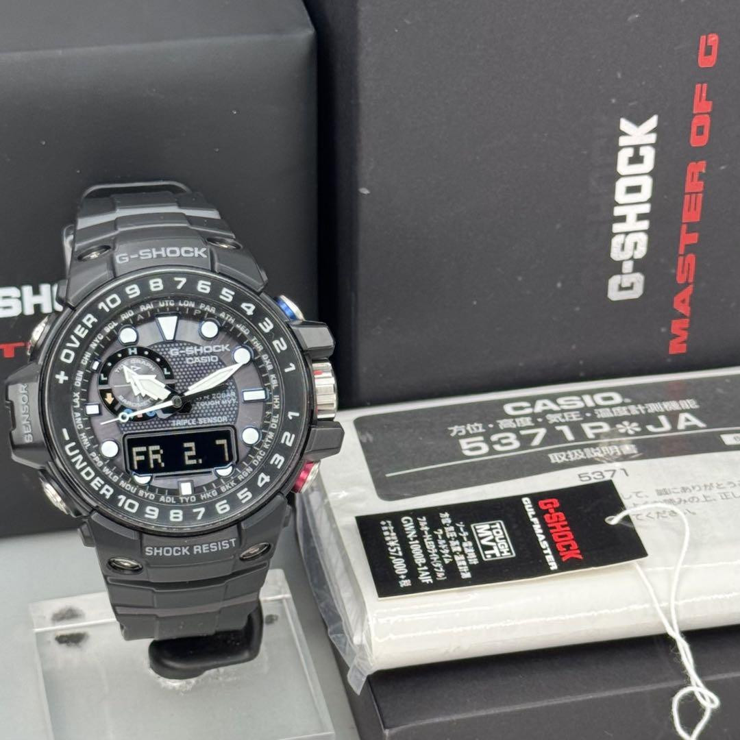 時計 CASIO G-SHOCK GWN-1000B BLACK MARINE SKY CASIO G-SHOCK GWN-1000B-1AJF GULFMASTER Black Men's Watch