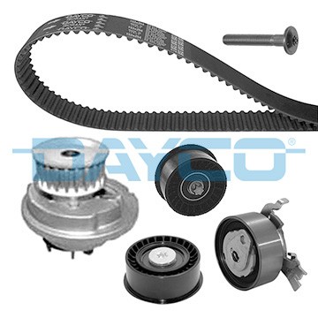 Wasserpumpe + Zahnriemensatz FÜR Opel Astra G Caravan (T98) - Dayco KTBWP3610-image
