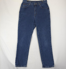 Riders Jeans Womens 10 M Blue Denim High Rise Straight Leg Stretch Classic Pants