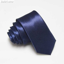 10pcs Mens Tie 5cm Width Pure Color Daily Wea...