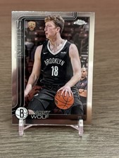 2025-26 Topps Chrome Danny Wolf RC #277 Brooklyn Nets Rookie Base Chrome
