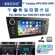 Carplay F�r BMW 3er E90 E91 E92 E93 Android 14 32G Autoradio GPS NAVI RDS BT USB