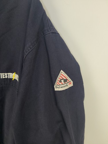Bulwark Excel FR Flame Resistant Jacket Men’s 3XL RG Navy Blue Workwear Arc Rate - Picture 5 of 10