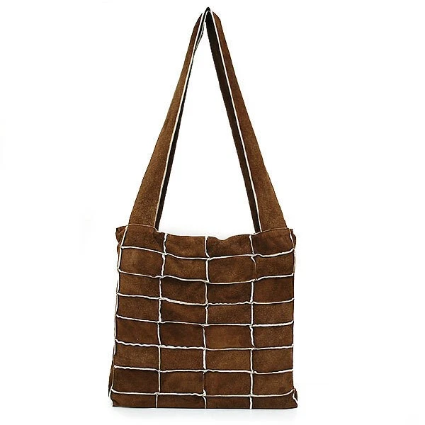 Bolso de Hombro CHANEL Genuino Excelente Estado Mouton Marrón Damas Foto 2 de 4