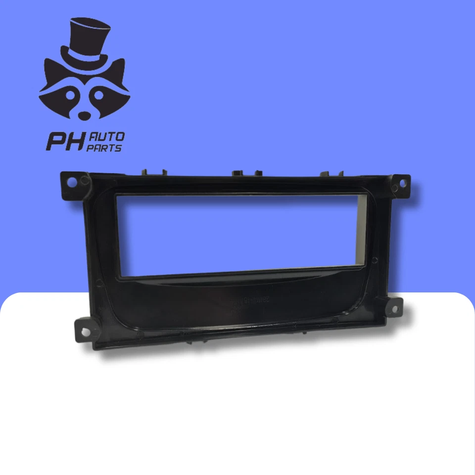 Ford Transit Connect (2006 - 2013) radio Fascia panel Single DIN Radio SILVER - Image 4 of 4