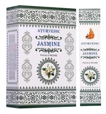 Ayurvedic Jasmine Masala Incense Stick Hand Rolled Fragrance Agrabatti Box 180g