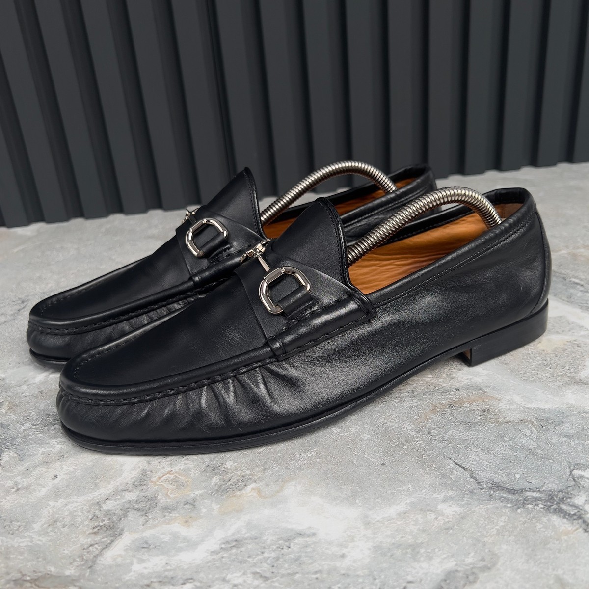 Gucci 1955 Horsebit Loafers Black Leather 7.5 G or 8 US or 41.5