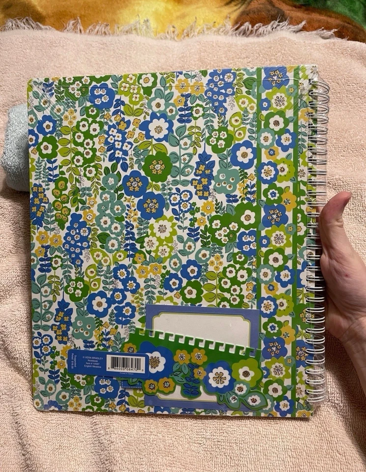 Cuaderno grande Vera Bradley English Meadow con etiquetas RETIRADO RARO nuevo con etiquetas Foto 3 de 4