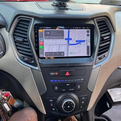 Android 15 Car touch screen Radio BT CarPlay For Hyundai Santa Fe IX45 2013-2018