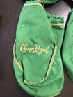 Crown Royal Royale Old Vintage Green Yellow Cloth Drawstring Bag Lot Five 5 Bags — photo 3