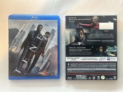 Tenet, 2021, Blu-Ray, Robert Pattinson, Like New With Slipcover