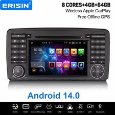 Carplay Android 14 DAB+ Autoradio 64GB Navi WiFi USB Mercedes BENZ R-Klasse W251