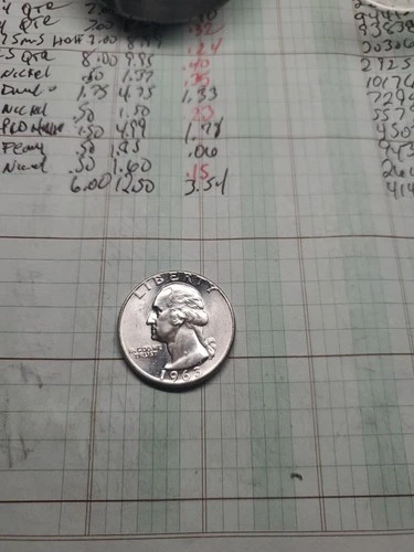 1963-P WASHINGTON QUARTER 90% SILVER BEAUTIFUL BU UNC UNCIRCULATED!