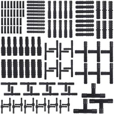 115pcs Universal Vacuum Line Fittings Kit - 12 Size Hose Connectors Assortment