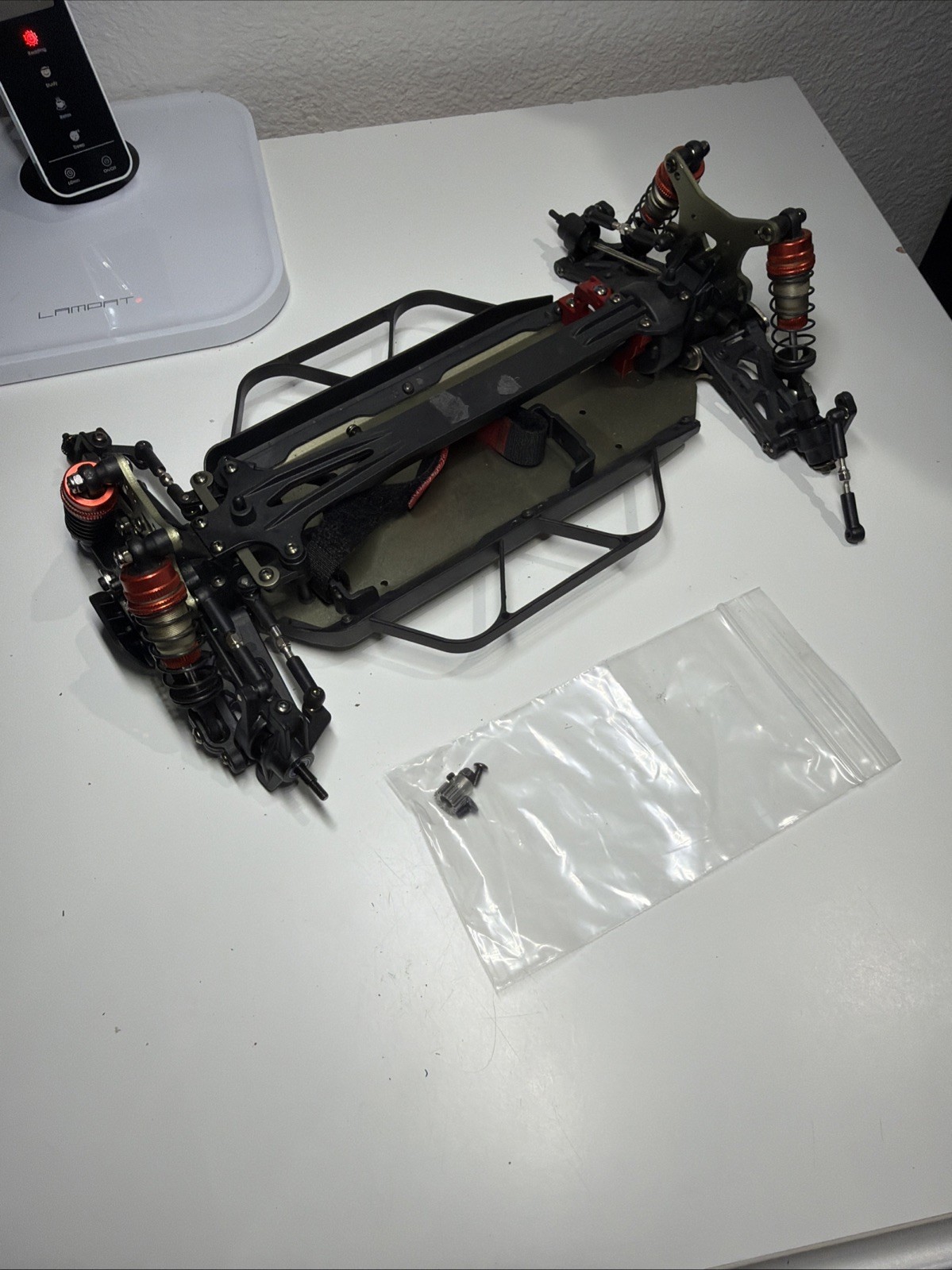 LC RACING 1/14 Off Road 4WD RC Brushless Truggy KIT Unassembled #EMB-TGHK, As Is