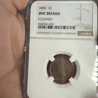 1896 Indian Head Small Cent UNC DETAILS Cleaned NGC 1C