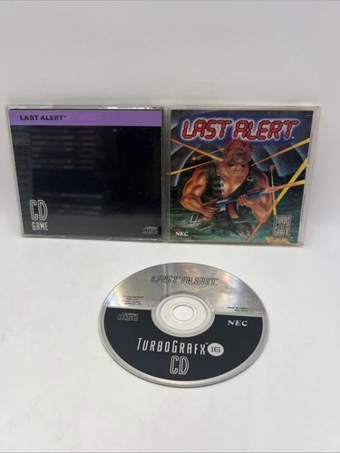 Last Alert TurboGrafx-16 CD 1990 Complete.