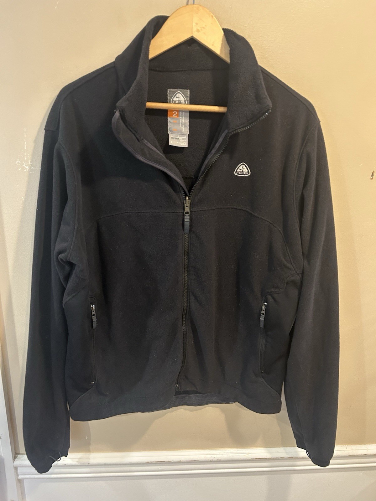 SACAI X NIKE Nike ACG Fleece Giacca Uomo Nero Grande Capispalla