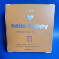 Benefit Hello Happy Velvet Powder Foundation #11 7.0 G 0.25 OZ NEW