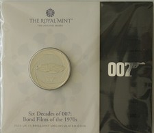2023 Bond Films of the 1970s The Spy Who Loved Me UK £5 BU Coin Pack