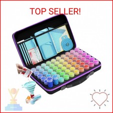 ARTDOT 60 Slots Storage Container for Diamond Art Kits for Adults, Portable Bead
