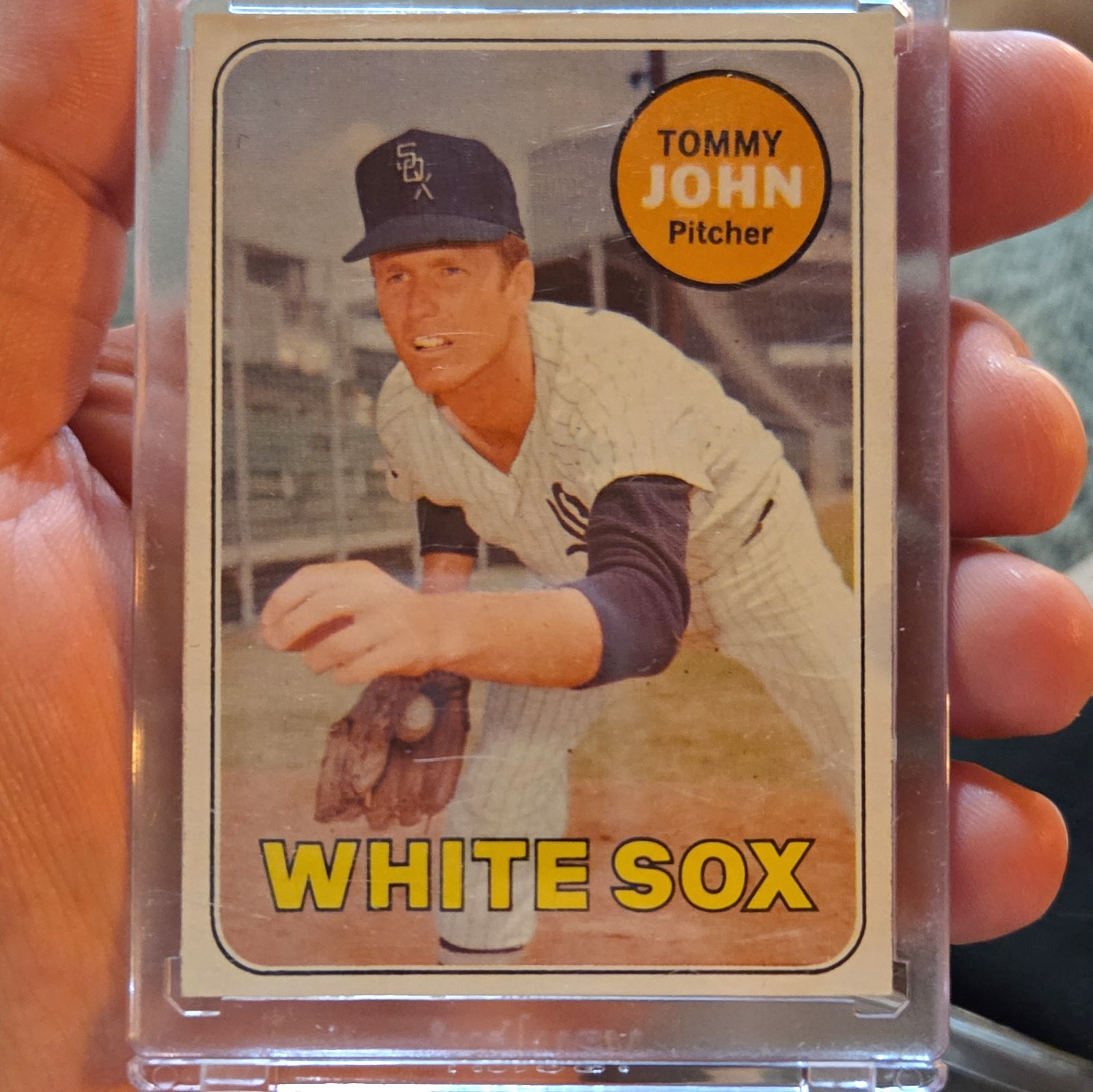Rare Topps 1969 Topps Tommy John #465 Chicago White Sox Baseball Trading Card