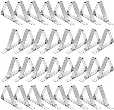 Tablecloth Clips 32 Pack Picnic Table Clips, Stainless Steel Table Cloth Holder