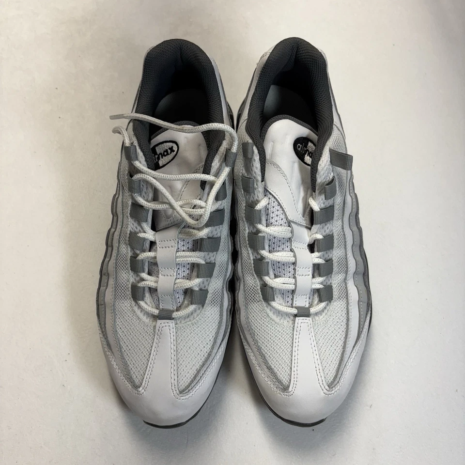 Mujer Nike Air Max 95 Nike ID Zapatillas Personalizadas Zapatos Gris Blanco Negro Mujer 11.5  Foto 3 de 4