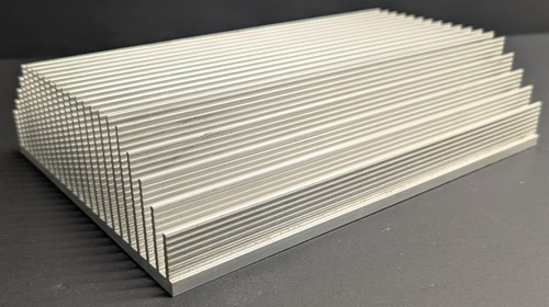 Big Aluminum Heatsink 10-3/4" x 7-3/4" x 2-3/4" 6lb 11oz With Mounting Holes