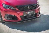 Maxton Design Frontlippe V.2 Passend FüR Peugeot 308 GT Mk2 FL Schwarz Hochglanz