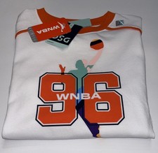 WNBA Girls White/Orange S/S Basketball Shirt Size XL (16) Brand New