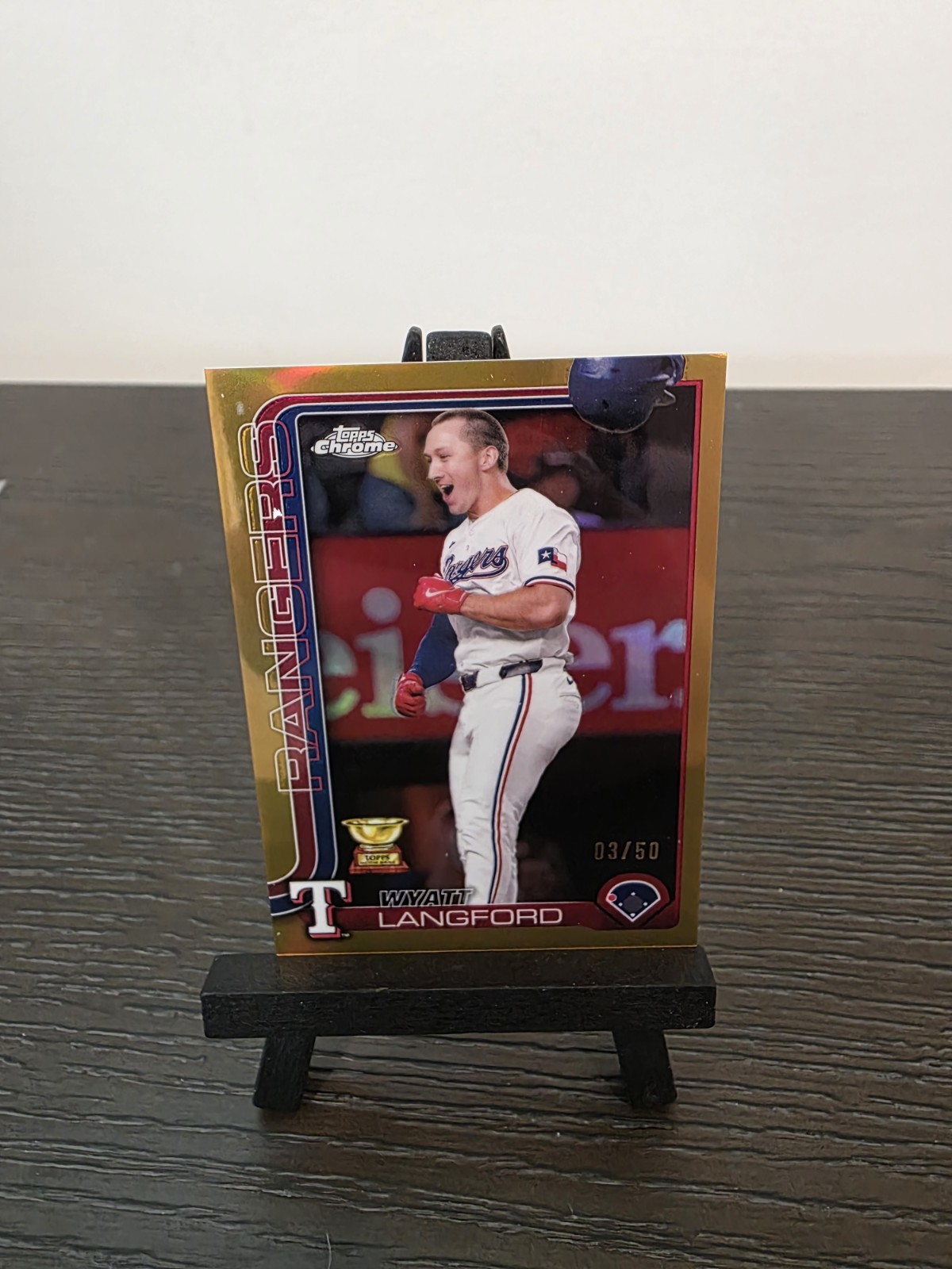2025 Topps Chrome - Wyatt Langford #68 Gold Refractor /50 