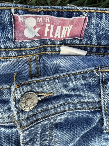 H & M Flary Fit Jeans Womens 30 X 32 Flared Bell Bottom Medium Wash - Picture 3 of 9