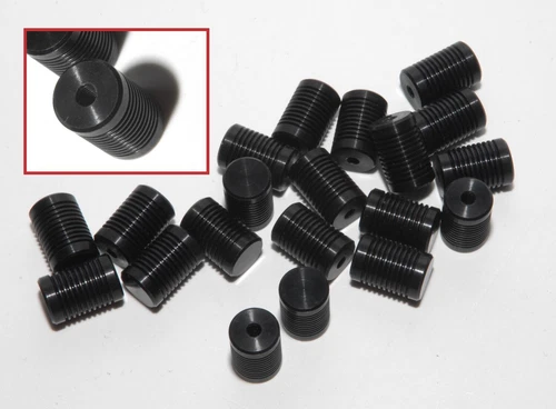 (3) Olympus Microscope Slider Pull Rod Knobs 9.5 Diameter x 14.4 L, M3 Thread.