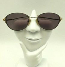 Vintage Sophia Loren M80 Zyloware 297 Gold Silver Oval Sunglasses FRAMES ONLY