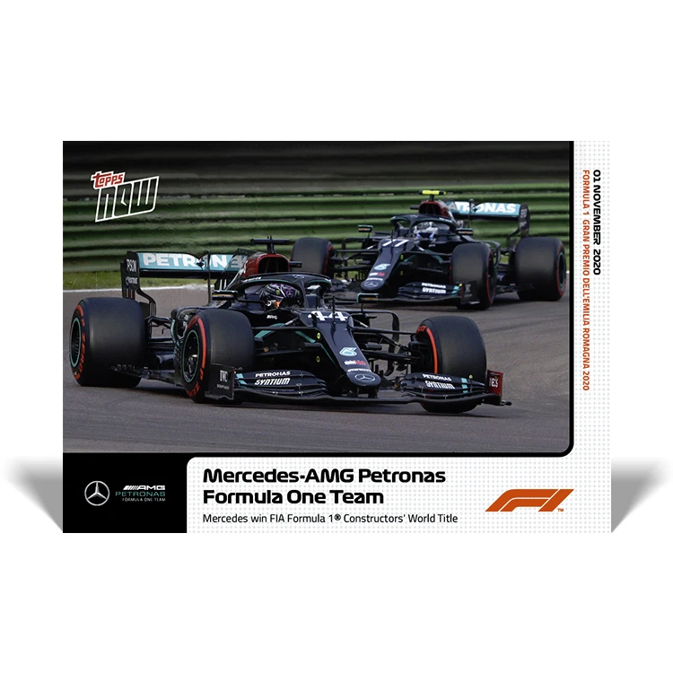 Topps Now Formula 1 2020 - Card 11 - Mercedes - Constructors' World Title