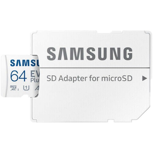 Samsung 64GB Karta Micro SD EVO PLUS Micro SDXC C10 Pamięć flash z adapterem SD - Zdjęcie 4 z 4