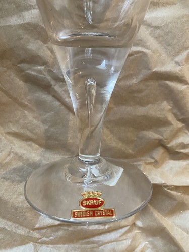 ✨Set of 6 NIB/NWT Skruf Crystal STOCKHOLM Water Goblets, 7"H x 2.75"B x 3.25"O✨ - Picture 3 of 6