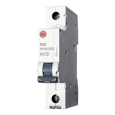 Image of Wylex 32A MCB B Curve 6kA Miniature Circuit Breaker Single Pole NHXLB32