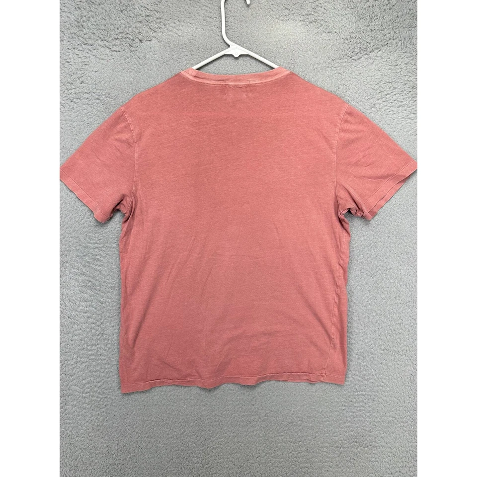Ralph Lauren Camisa Adulto Mediana Rosa Rugby Camiseta Manga Corta Bolsillo Camiseta Para Hombres Foto 3 de 4