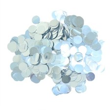 Silver Metallic Table Confetti 0.59" Foil Confetti for Weddings Birthdays