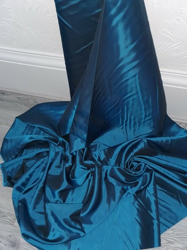 1m Bridal two tone metalic blueTaffeta Fabric 58" Superior bridal wear Quality - Picture 2 of 2