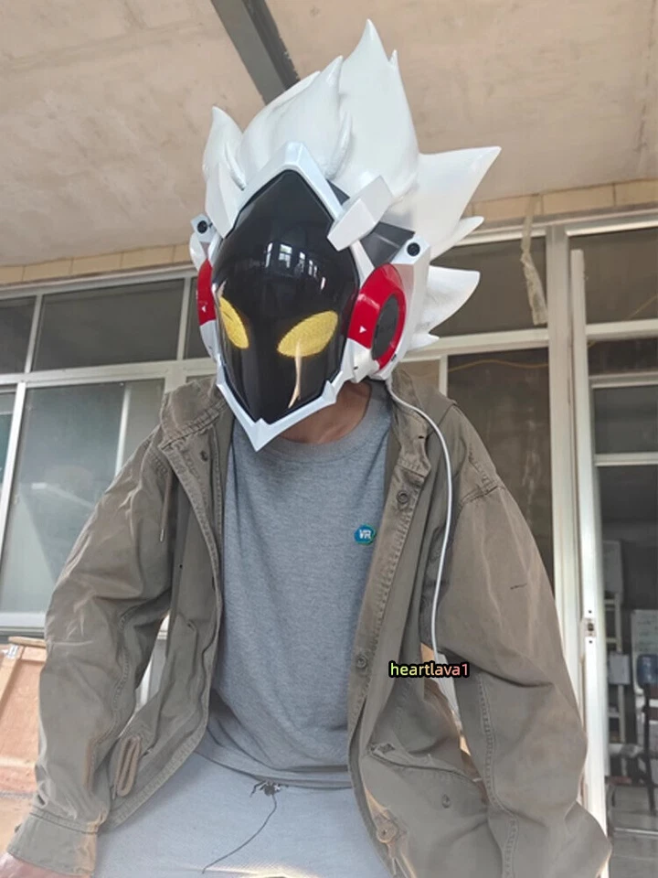 Zenless Zone Zero Billy the Kid 1/1 Wearable Cosplay Helmet Game Light Mask - Image 3 of 4