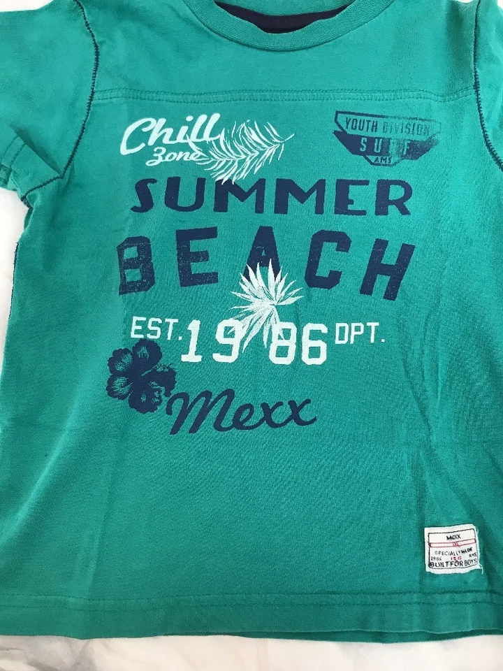 Camiseta estampada verde manga corta talla pequeña Mexx Little Boy Foto 3 de 4