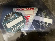 VINTAGE - WWF Satin Cloth Backstage Pass - UNUSED - YOU PICK