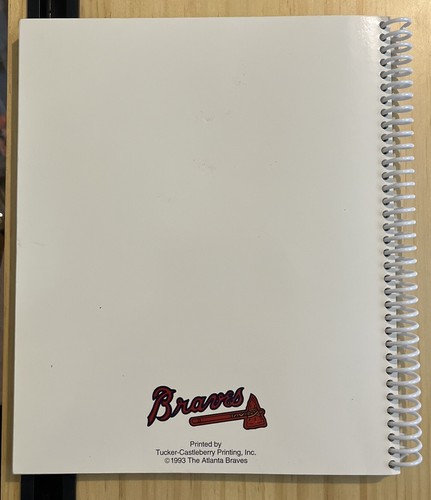 1993 Atlanta Braves Desktop Calendario Team Calendario Tutto Pulito - Foto 2 di 9